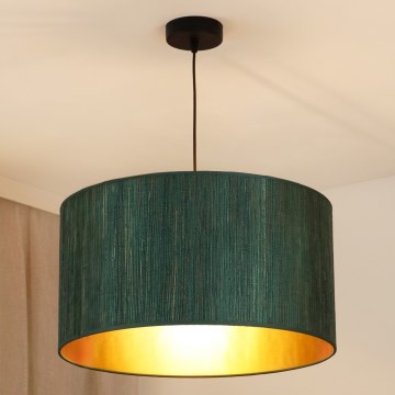 Brilagi - Luster na lanku BOSTON ROLLER 1xE27/15W/230V pr. 45 cm slama zelená/zlatá