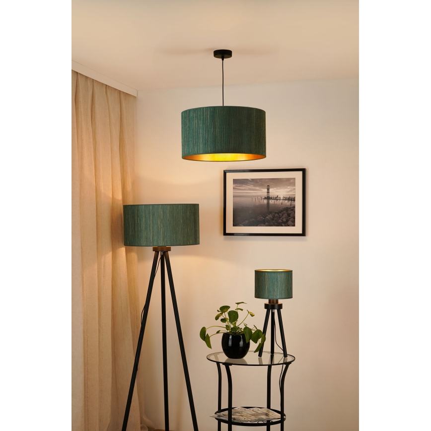 Brilagi - Luster na lanku BOSTON ROLLER 1xE27/15W/230V pr. 45 cm slama zelená/zlatá