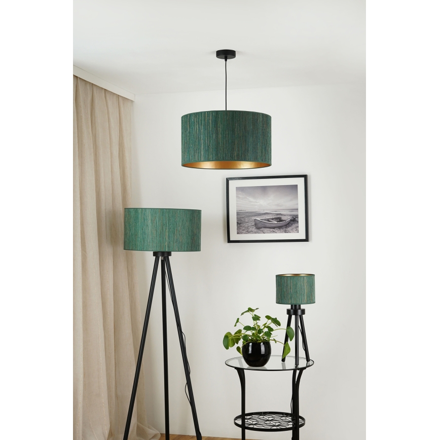 Brilagi - Luster na lanku BOSTON ROLLER 1xE27/15W/230V pr. 45 cm slama zelená/zlatá