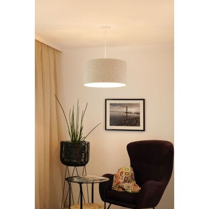 Brilagi - Luster na lanku BOUCLE ROLLER 1xE27/15W/230V pr. 45 cm krémová