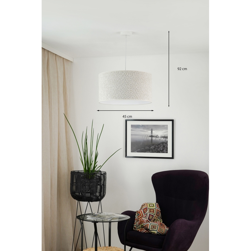 Brilagi - Luster na lanku BOUCLE ROLLER 1xE27/15W/230V pr. 45 cm krémová