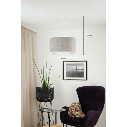 Brilagi - Luster na lanku BOUCLE ROLLER 1xE27/15W/230V pr. 45 cm šedá