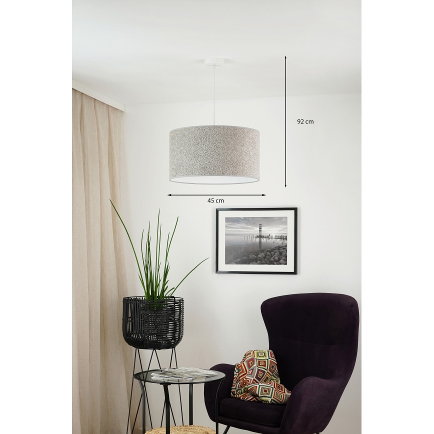Brilagi - Luster na lanku BOUCLE ROLLER 1xE27/15W/230V pr. 45 cm šedá