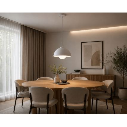 BRILAGI - Luster na lanku COSMO 1xE27/60W/230V pr. 30 cm biela/zlatá