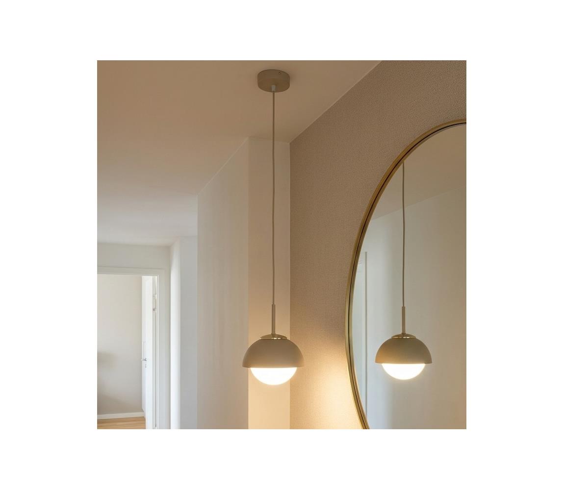 Brilagi - Luster na lanku COSMO 1xE27/60W/230V priem. 18 cm béžová/zlatá 87-003B