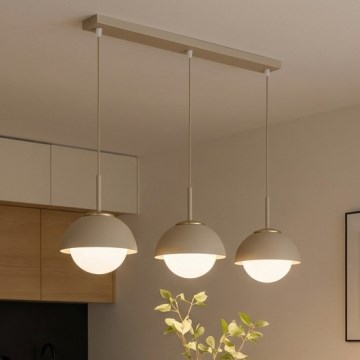 Brilagi - Luster na lanku COSMO 3xE27/60W/230V béžová/zlatá