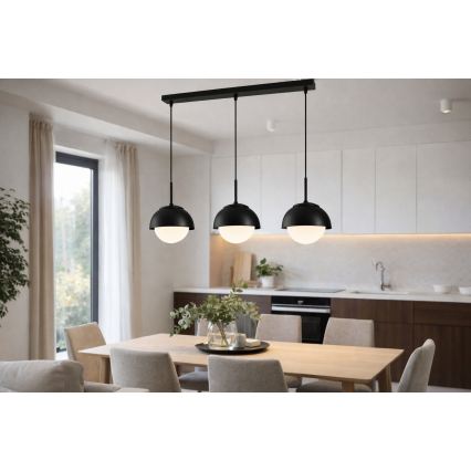 BRILAGI - Luster na lanku COSMO 3xE27/60W/230V čierna