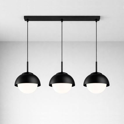 BRILAGI - Luster na lanku COSMO 3xE27/60W/230V čierna