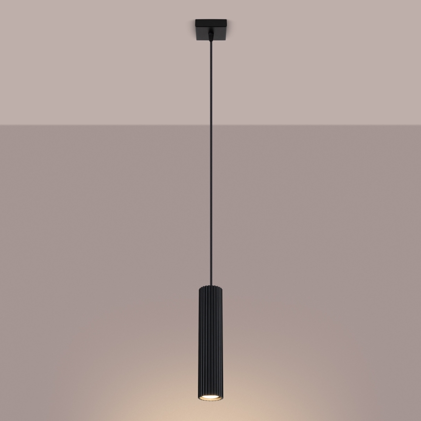 Brilagi - Luster na lanku CRESTO 1xGU10/10W/230V čierna