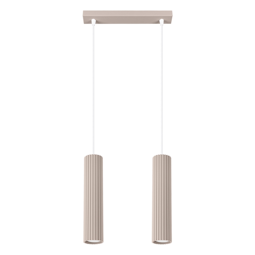 Brilagi - Luster na lanku CRESTO 2xGU10/10W/230V taupe