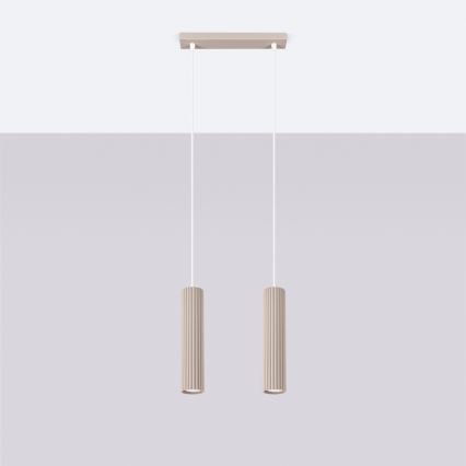 Brilagi - Luster na lanku CRESTO 2xGU10/10W/230V taupe
