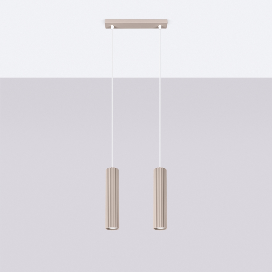 Brilagi - Luster na lanku CRESTO 2xGU10/10W/230V taupe