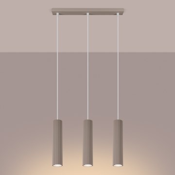 Brilagi - Luster na lanku CRESTO 3xGU10/10W/230V taupe