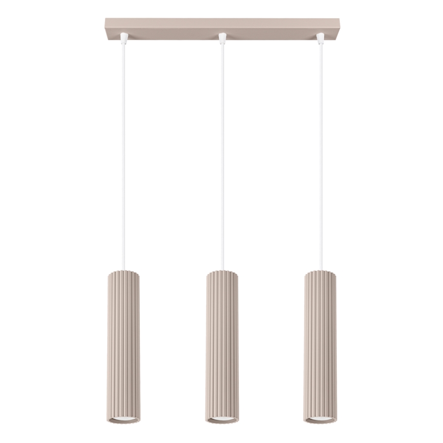 Brilagi - Luster na lanku CRESTO 3xGU10/10W/230V taupe