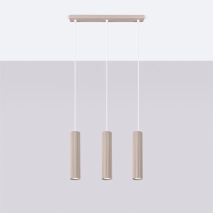 Brilagi - Luster na lanku CRESTO 3xGU10/10W/230V taupe