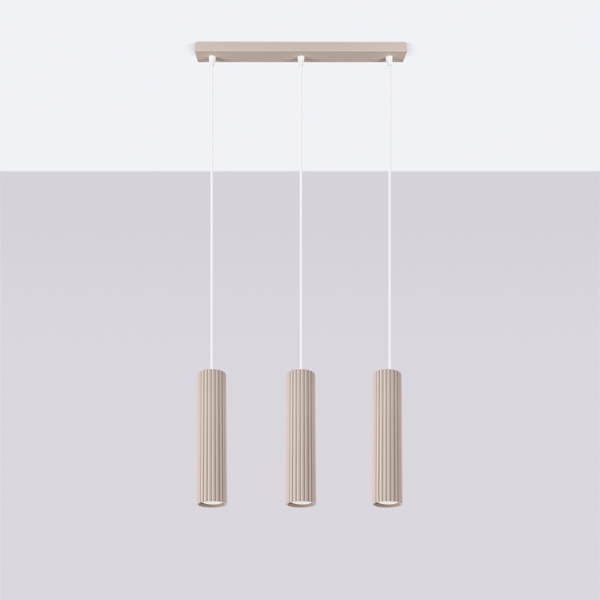 Brilagi - Luster na lanku CRESTO 3xGU10/10W/230V taupe