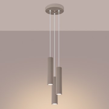 Brilagi - Luster na lanku CRESTO 3xGU10/10W/230V taupe
