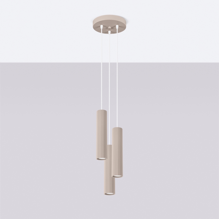 Brilagi - Luster na lanku CRESTO 3xGU10/10W/230V taupe