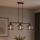 Brilagi - Luster na lanku DIOR 3xE27/60W/230V čierna/dymová šedá