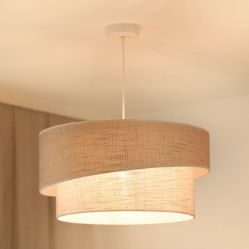 Brilagi - Luster na lanku DOVER SHINE 1xE27/15W/230V pr. 50 cm šedá/krémová