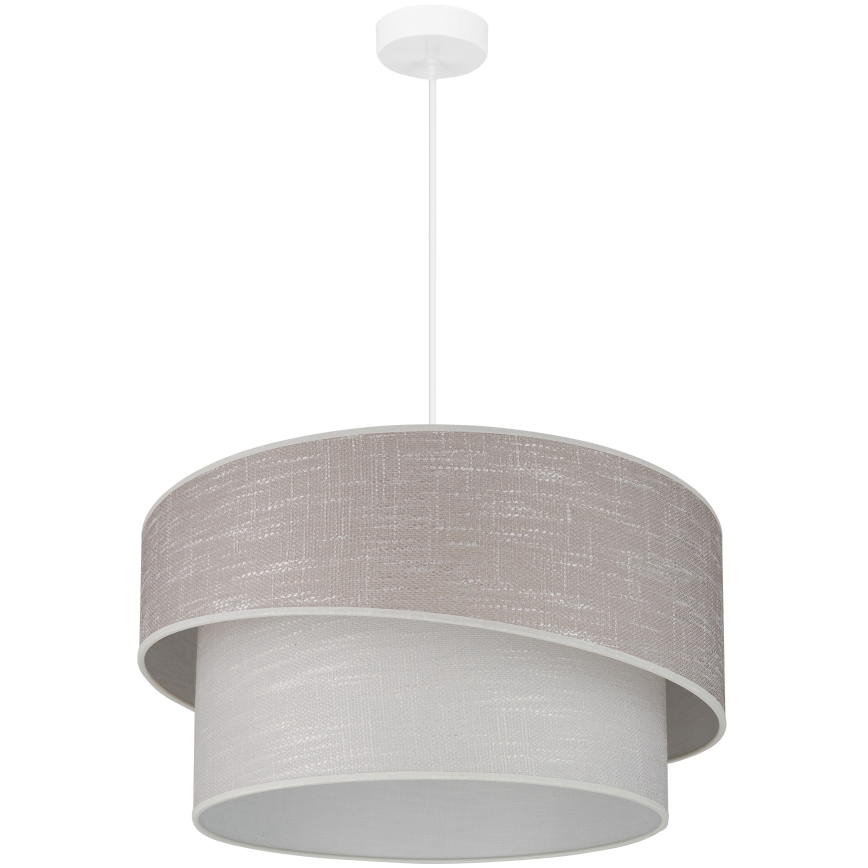 Brilagi - Luster na lanku DOVER SHINE 1xE27/15W/230V pr. 50 cm šedá/krémová