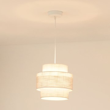 Brilagi - Luster na lanku DOVER SPACE 1xE27/15W/230V pr. 25 cm šedá/krémová