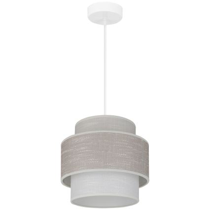 Brilagi - Luster na lanku DOVER SPACE 1xE27/15W/230V pr. 25 cm šedá/krémová
