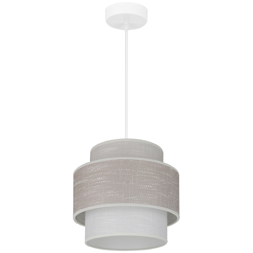 Brilagi - Luster na lanku DOVER SPACE 1xE27/15W/230V pr. 25 cm šedá/krémová