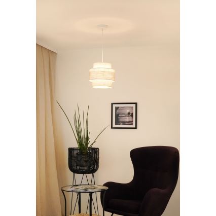 Brilagi - Luster na lanku DOVER SPACE 1xE27/15W/230V pr. 25 cm šedá/krémová