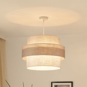 Brilagi - Luster na lanku DOVER SPACE 1xE27/15W/230V pr. 50 cm šedá/krémová