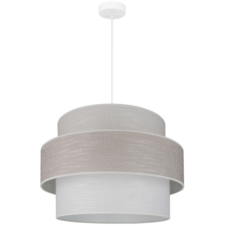 Brilagi - Luster na lanku DOVER SPACE 1xE27/15W/230V pr. 50 cm šedá/krémová