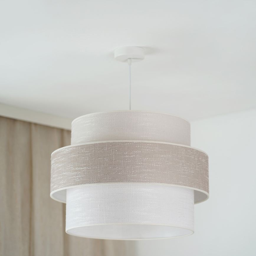 Brilagi - Luster na lanku DOVER SPACE 1xE27/15W/230V pr. 50 cm šedá/krémová