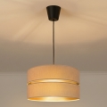 Brilagi - Luster na lanku DUO-DUO 1xE27/60W/230V pr. 40 cm béžová/zlatá