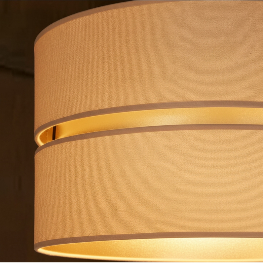 Brilagi - Luster na lanku DUO-DUO 1xE27/60W/230V pr. 40 cm béžová/zlatá