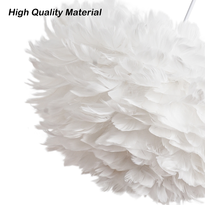 Brilagi - Luster na lanku FEATHER 3xE27/40W/230V pr. 50 cm biela