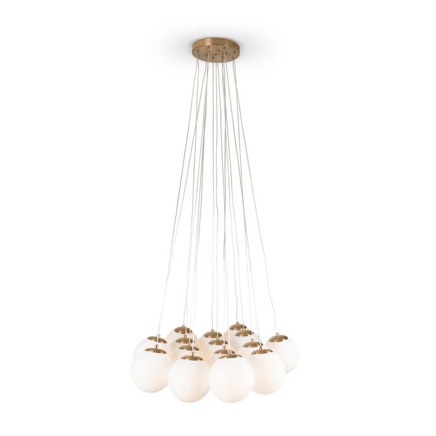 Brilagi - Luster na lanku GLOBE 15xE14/15W/230V biely