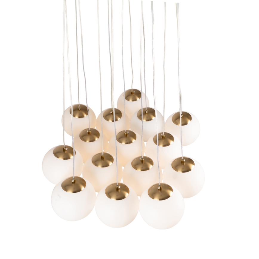 Brilagi - Luster na lanku GLOBE 15xE14/15W/230V biely