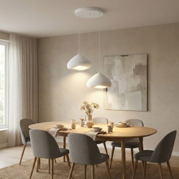 Brilagi - Luster na lanku LORA 2xE27/40W/230V pr. 45 cm biela