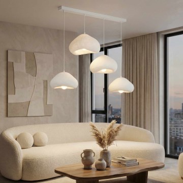 Brilagi - Luster na lanku LORA 4xE27/40W/230V biela