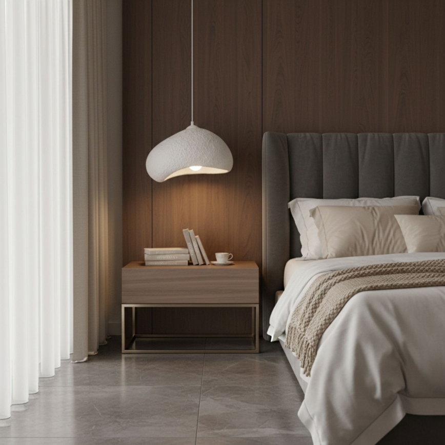 Brilagi - Luster na lanku LOVAL 1xE27/40W/230V priemer 32 cm biela