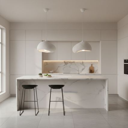 Brilagi - Luster na lanku LOVAL 1xE27/40W/230V priemer 32 cm biela