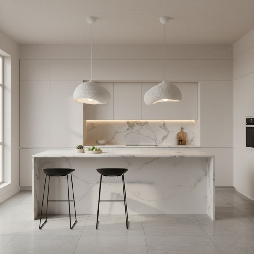 Brilagi - Luster na lanku LOVAL 1xE27/40W/230V priemer 32 cm biela