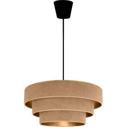 Brilagi - Luster na lanku LUNETA 1xE27/60W/230V pr. 40 cm béžová/zlatá