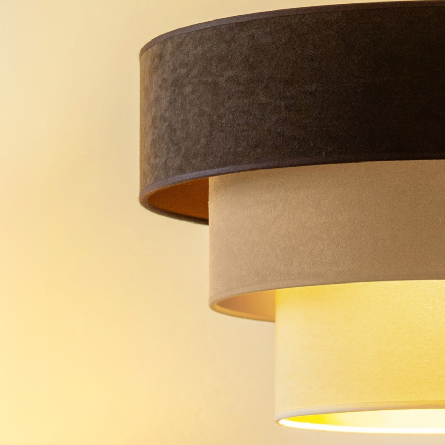 Brilagi - Luster na lanku LUNETA 1xE27/60W/230V pr. 40 cm hnedá/béžová/krémová