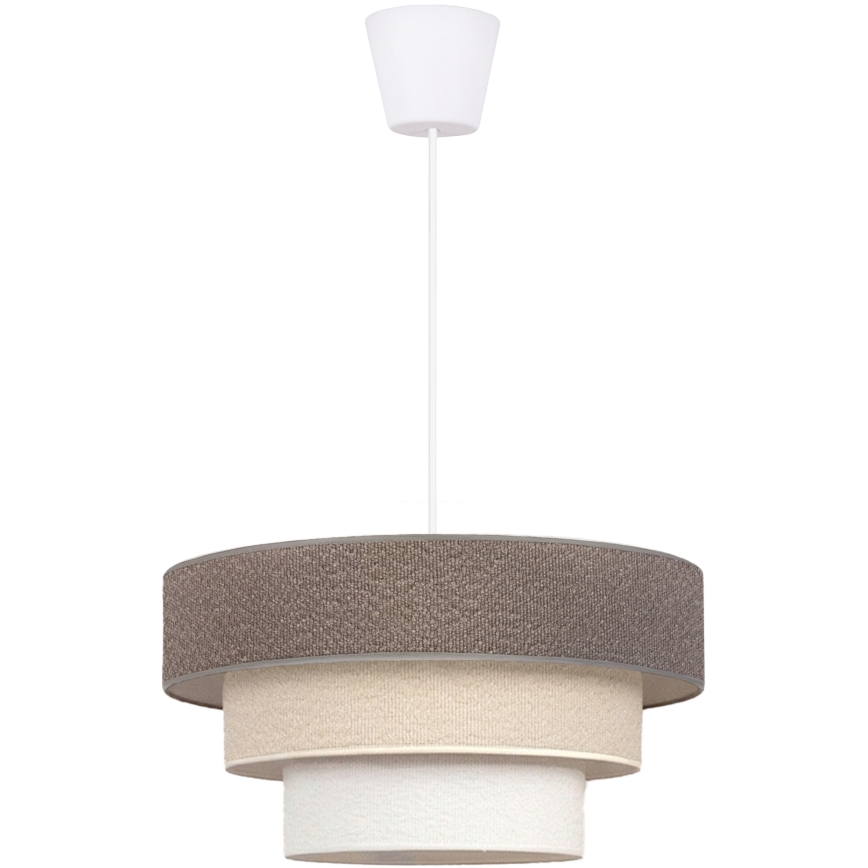 Brilagi - Luster na lanku LUNETA 1xE27/60W/230V pr. 40 cm šedá/krémová/biela