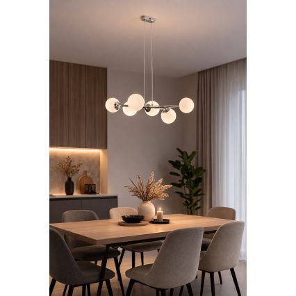 Brilagi - Luster na lanku MALONY 6xE14/20W/230V lesklý chróm