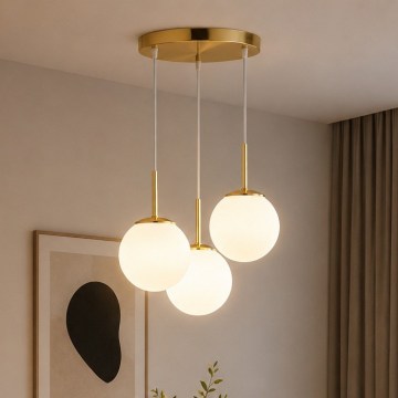 Brilagi - Luster na lanku MILO 3xE27/60W/230V zlatý