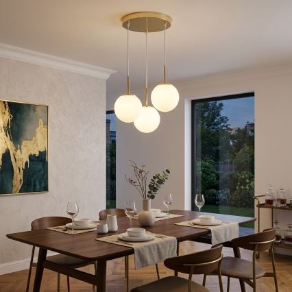 Brilagi - Luster na lanku MILO 3xE27/60W/230V zlatý