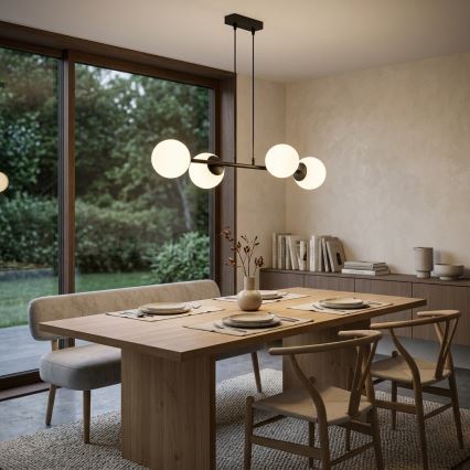 Brilagi - Luster na lanku MILO 4xE27/60W/230V čierna