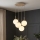 Brilagi - Luster na lanku MILO ECRU 4xE27/60W/230V béžová/zlatá